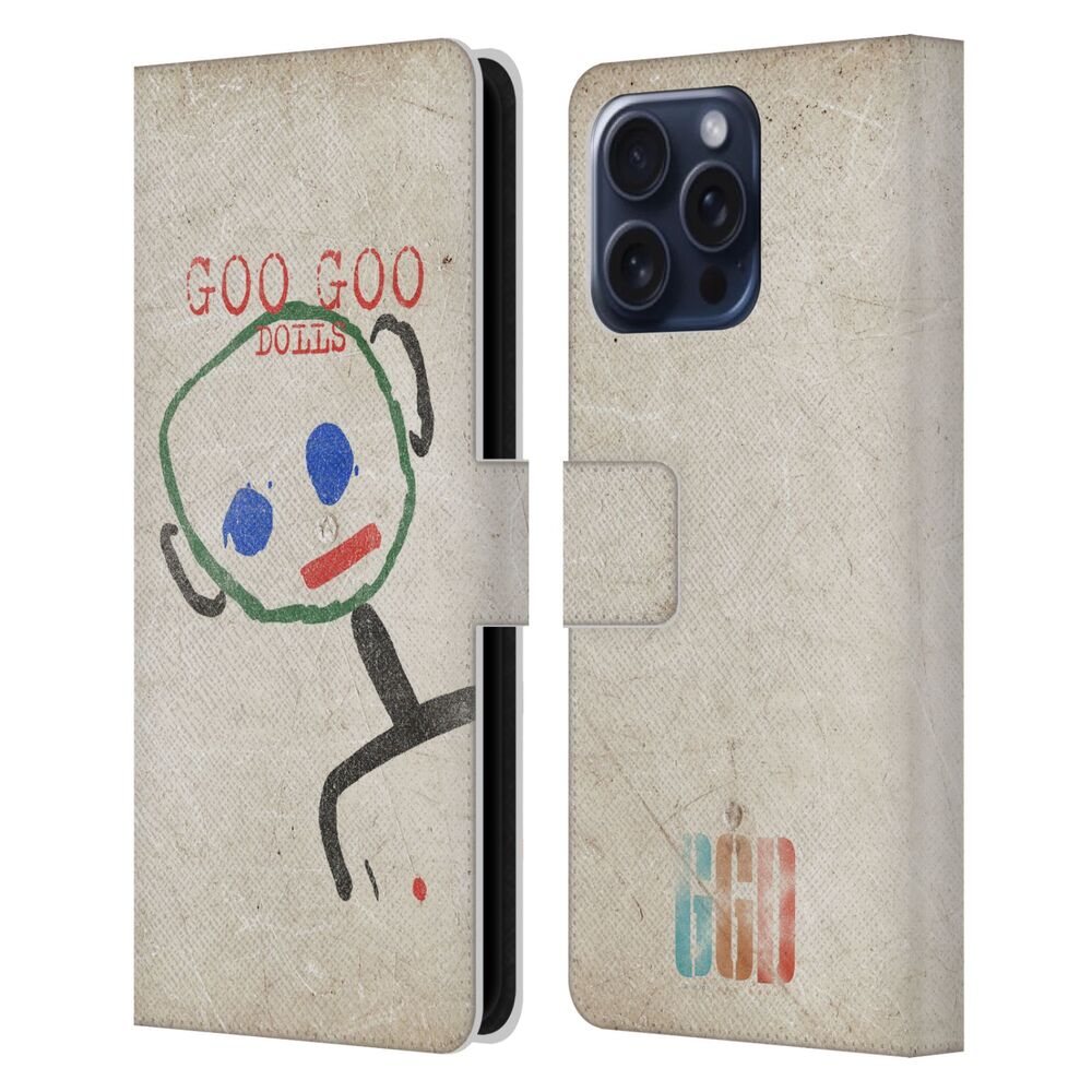 GOO GOO DOLLS グーグードールズ - Graphics / Throwback Super Star Guy レザー手帳型 / Apple iPhoneケース - PGS